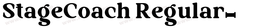 StageCoach Regular字体转换